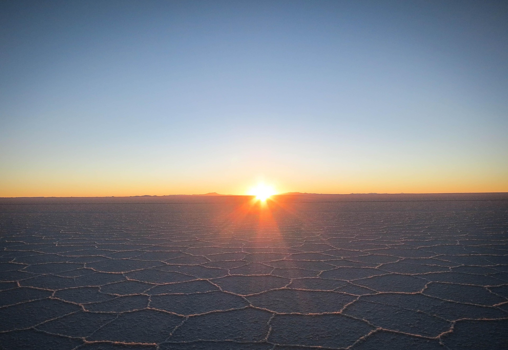 Vast salt lake formations